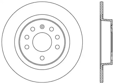 Тормозной диск OPEN PARTS BDA2575.10