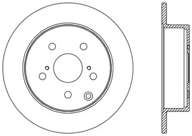 Тормозной диск OPEN PARTS BDA2581.10