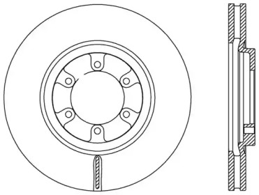 Тормозной диск OPEN PARTS BDA2585.20