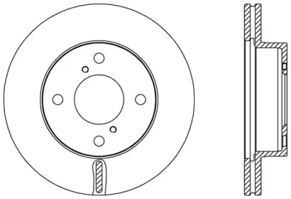 Тормозной диск OPEN PARTS BDA2586.20