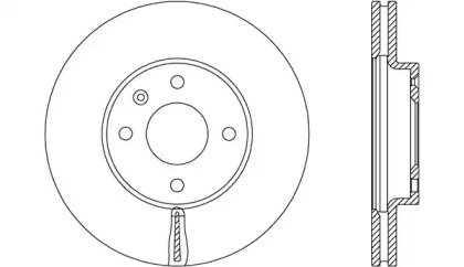 Тормозной диск OPEN PARTS BDA2631.20