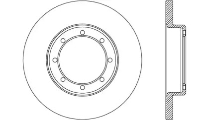 Тормозной диск OPEN PARTS BDA2655.10