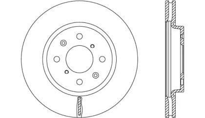 Тормозной диск OPEN PARTS BDA2658.20