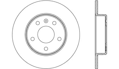 Тормозной диск OPEN PARTS BDA2667.10