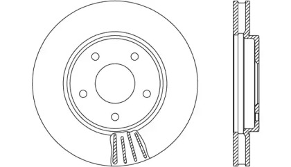 Тормозной диск OPEN PARTS BDA2692.20