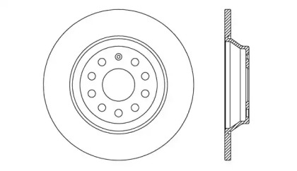 Тормозной диск OPEN PARTS BDA2721.10