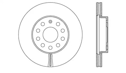 Тормозной диск OPEN PARTS BDA2722.20