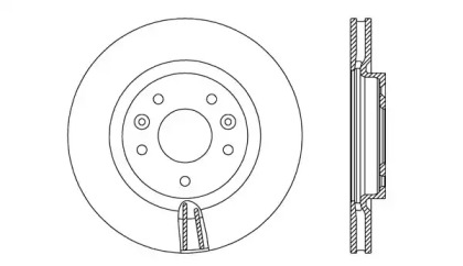 Тормозной диск OPEN PARTS BDA2727.20