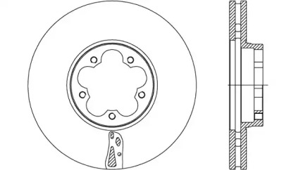 Тормозной диск OPEN PARTS BDA2733.20