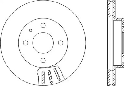 Тормозной диск OPEN PARTS BDR1014.20