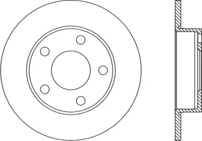 Тормозной диск OPEN PARTS BDR1030.10