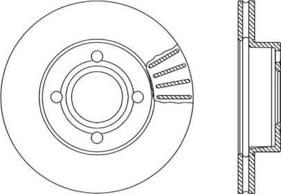 Тормозной диск OPEN PARTS BDR1032.20