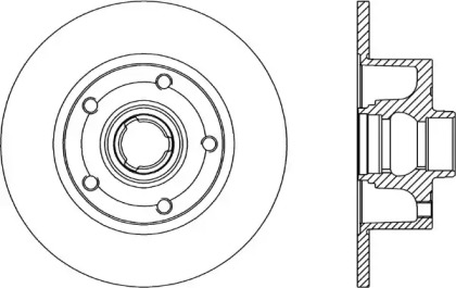 Тормозной диск OPEN PARTS BDR1044.10