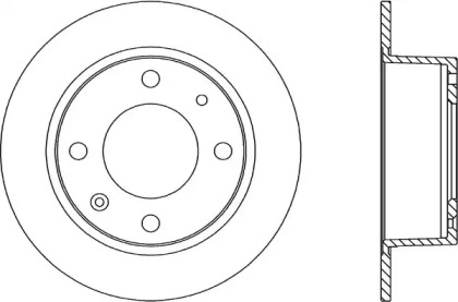 Тормозной диск OPEN PARTS BDR1104.10