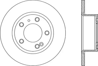 Тормозной диск OPEN PARTS BDR1116.10