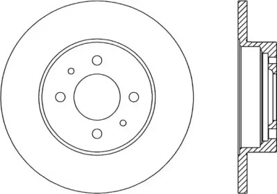 Тормозной диск OPEN PARTS BDR1133.10