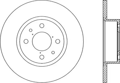 Тормозной диск OPEN PARTS BDR1135.10