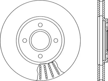 Тормозной диск OPEN PARTS BDR1181.20