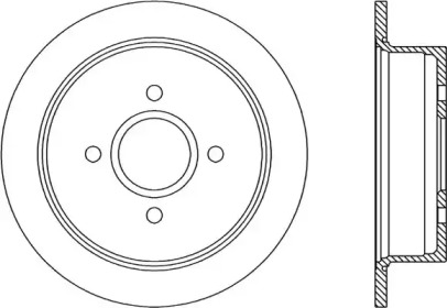 Тормозной диск OPEN PARTS BDR1187.10