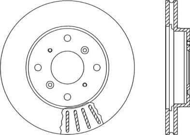 Тормозной диск OPEN PARTS BDR1217.20