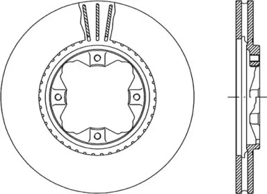 Тормозной диск OPEN PARTS BDR1220.20