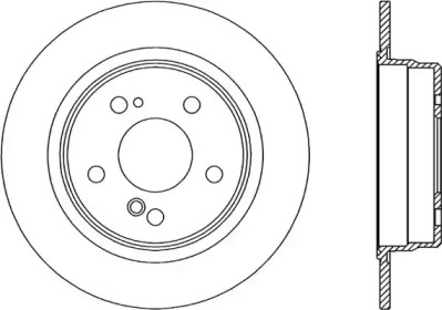 Тормозной диск OPEN PARTS BDR1307.10