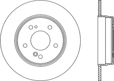 Тормозной диск OPEN PARTS BDR1317.10