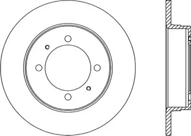 Тормозной диск OPEN PARTS BDR1335.10