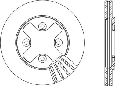 Тормозной диск OPEN PARTS BDR1371.20