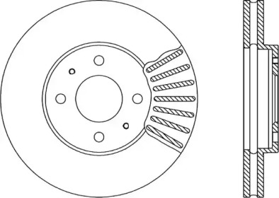 Тормозной диск OPEN PARTS BDR1399.20