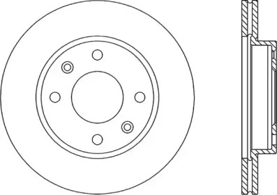 Тормозной диск OPEN PARTS BDR1430.20