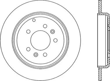 Тормозной диск OPEN PARTS BDR1434.10