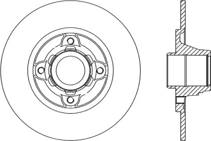 Тормозной диск OPEN PARTS BDR1460.10