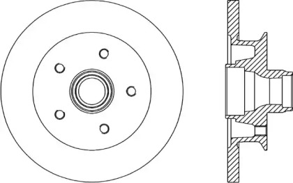 Тормозной диск OPEN PARTS BDR1581.10