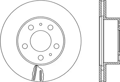 Тормозной диск OPEN PARTS BDR1601.20