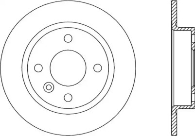 Тормозной диск OPEN PARTS BDR1610.10