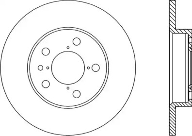 Тормозной диск OPEN PARTS BDR1662.10