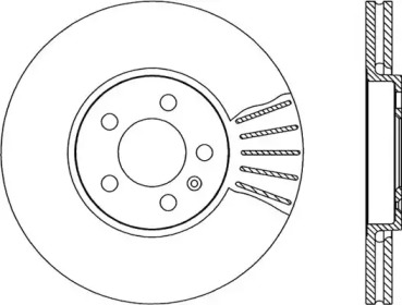 Тормозной диск OPEN PARTS BDR1667.20