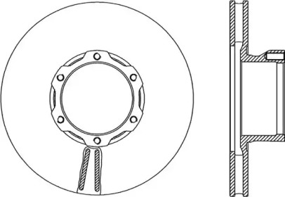 Тормозной диск OPEN PARTS BDR1702.20