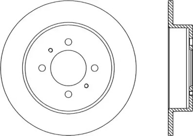 Тормозной диск OPEN PARTS BDR1800.10