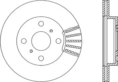 Тормозной диск OPEN PARTS BDR1841.20