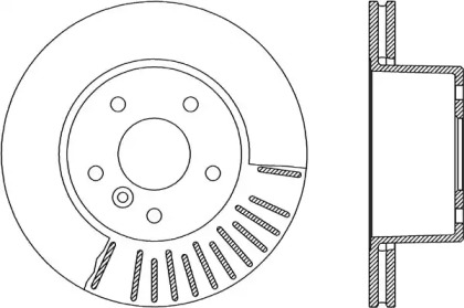 Тормозной диск OPEN PARTS BDR1925.20