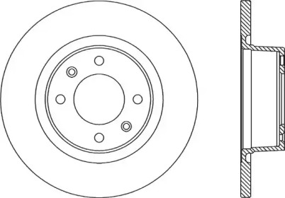 Тормозной диск OPEN PARTS BDR1931.10