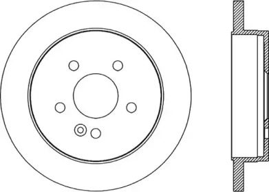 Тормозной диск OPEN PARTS BDR1935.10