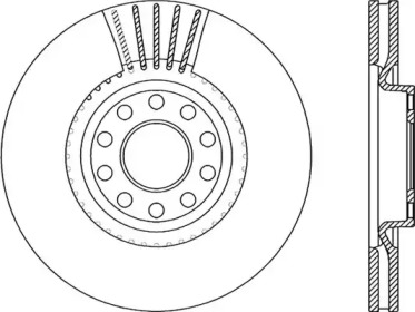 Тормозной диск OPEN PARTS BDR1942.20