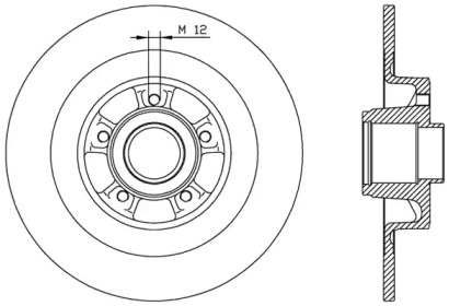 Тормозной диск OPEN PARTS BDR1962.10