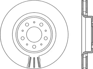 Тормозной диск OPEN PARTS BDR1965.20