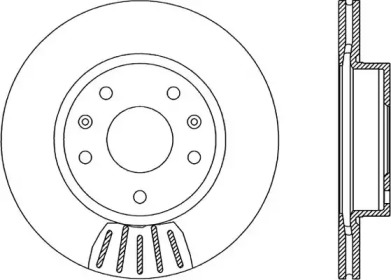 Тормозной диск OPEN PARTS BDR1968.20