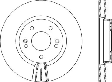 Тормозной диск OPEN PARTS BDR2115.20