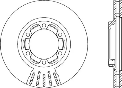 Тормозной диск OPEN PARTS BDR2122.20